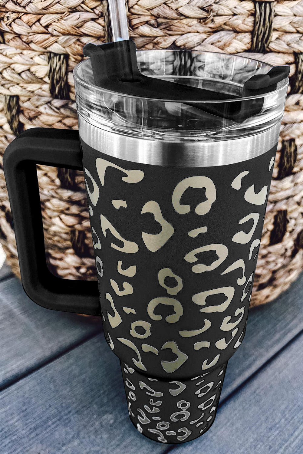 Stainless Steel Leopard Cups