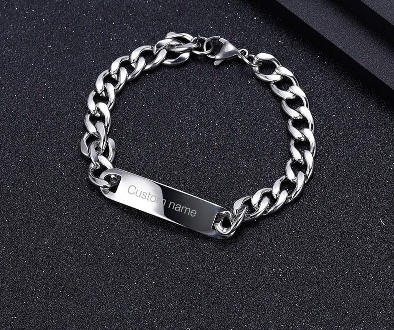 Customized Bar Chain Bracelet