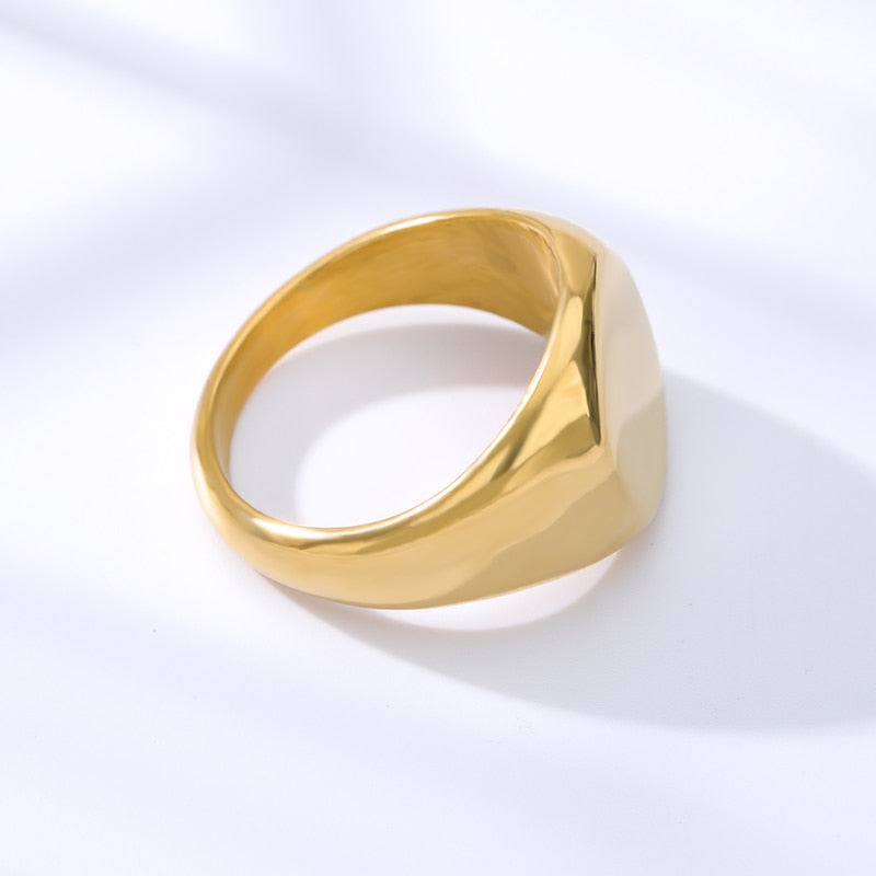 Gold Flat Ring