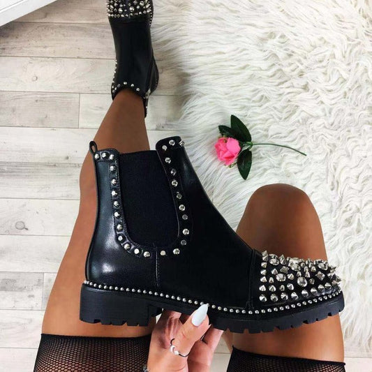 Punk Diamond Chelsea Boots