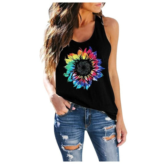 Tye-Dye Sunflower Tank