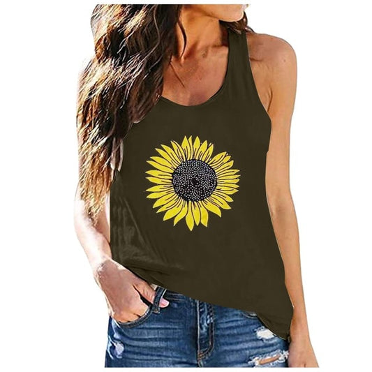 Green Sunflower Tank