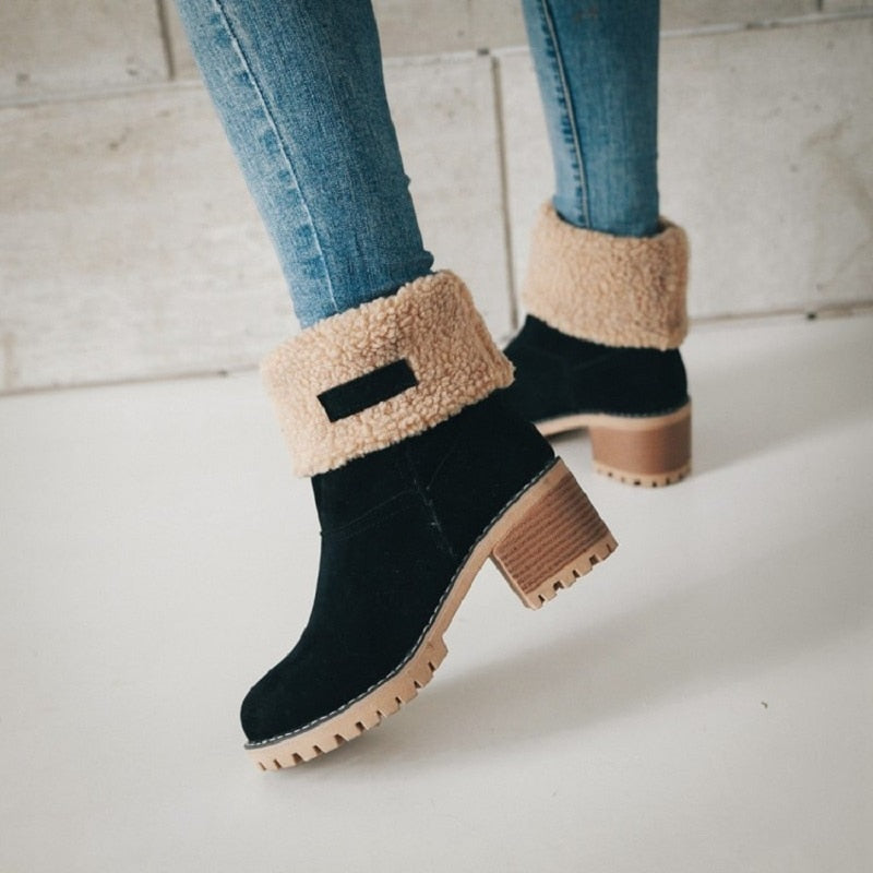 Cuffed Winter Boots