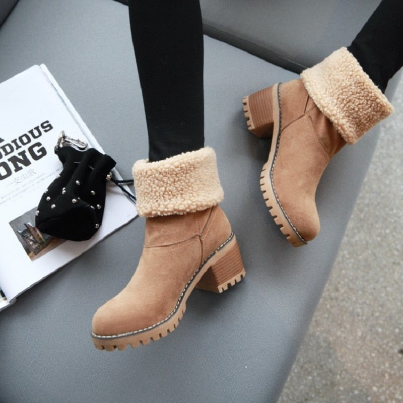 Cuffed Winter Boots