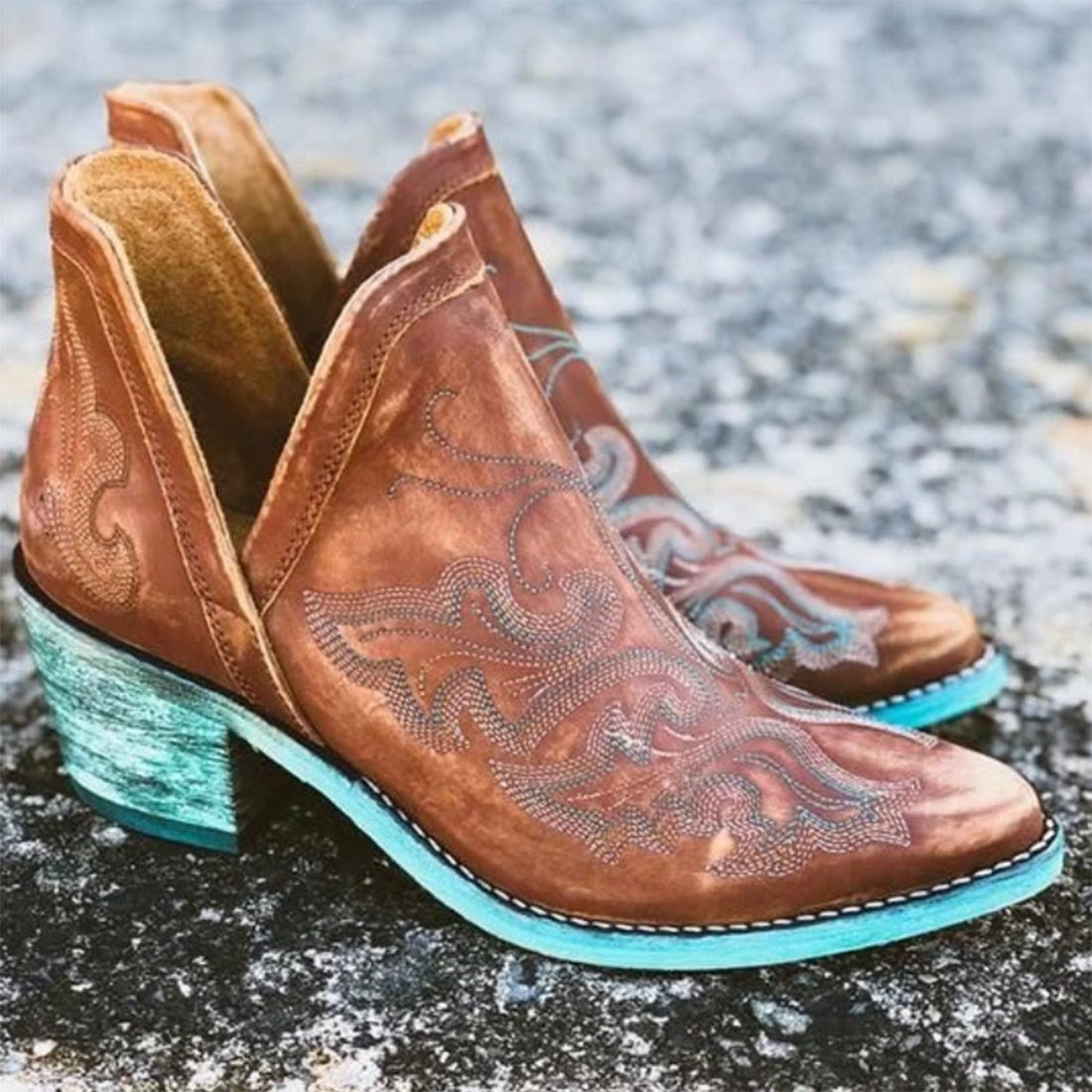 Western Ankle Boots