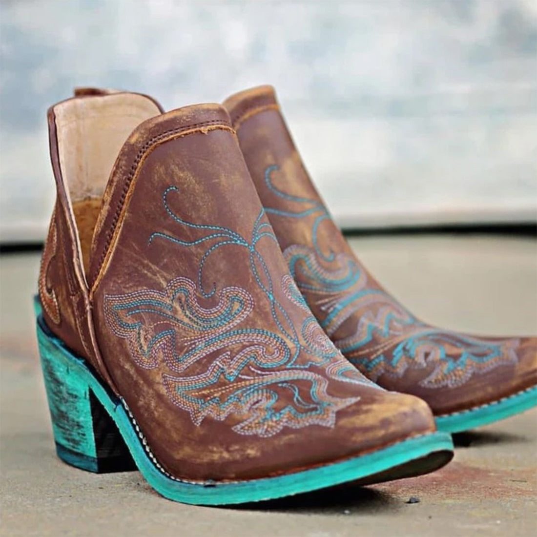 Western Ankle Boots