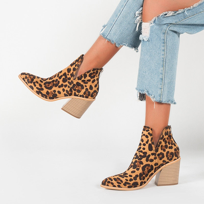 Leopard Ankle Booties