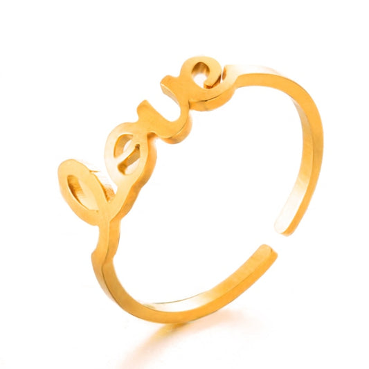 Gold Love Ring