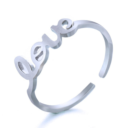 Silver Love Ring